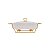 Rechaud de Porcelana com Tampa de Vidro - 2 Compartimentos 32x24CM - Imagem 1