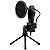 Microfone Redragon Quasar 2 GM200-1 USB Omnidirecional para Streaming - Preto - Imagem 1