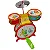 Bateria de Brinquedo Ficher-Price Rock Band - DFP9887 - Imagem 1