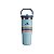 Garrafa Térmica Stanley Iceflow com Tampa Flip e Canudo - 887 ML - Listras Verde Água - Imagem 1