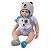Boneca Reborn Infantil V-63 - 55cm em Silicone com Acessório de Roupa para Cachorro - Imagem 1