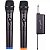 Microfone Sem Fio VHF Dual Supersonic SC-907VHF - Preto - (Embalagem Danificada) - Imagem 1