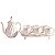 Conjunto Elegante de Porcelana para Chá e Café com 8 Peças - Imagem 1