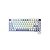 Teclado Mecânico Gamer Redragon K673WBP-RGB Max Mini Sem Fio - Branco e Azul, Teclas Verdes - Imagem 1