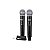 Microfone Sem Fio BLG BG-258 - Conjunto com 2 Unidades - Cor Preta - Imagem 1