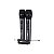 Microfone Sem Fio BLG BG-259 - Kit com 2 Unidades - Cor Cinza - Imagem 1