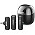 Microfone Sem Fio Boya BY-WM3T-M2 com Conector Jack 3.5MM - Preto (2 Transmissores + 1 Receptor) - Imagem 1