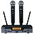 Sistema de Microfone Duplo Sem Fio BLG UHF DSP - Modelo UF-03 - Imagem 1