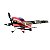 Modelismo Piloto RC Shock Flyer PNP Versão Branco Vermelho - Imagem 1