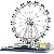 Conjunto de Blocos de Montar - Arquitetura London Eye Wange - 6215 (1528 Peças) - Imagem 1