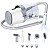 Cortador De Pelos E Higiene Para Pets Xion Com Kit Completo 220V - Branco - Imagem 1