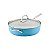 Frigideira Antiaderente Kitchenaid 31cm Cerâmica com Tampa de Vidro Azul Veludo - Imagem 1