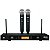 Microfone Duplo Sem Fio Profissional UF-06 - Imagem 1