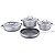 Conjunto de Panelas Korkmaz Linha 7 PCS em Cinza - Imagem 1