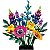 LEGO Botânico 10313 - 939 Peças - Jardim de Flores Silvestres - Imagem 1