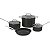 Jogo De Panelas Cuisinart 66 7P1 Antiaderente Chef Classic Preto 7 Peças - Imagem 1
