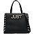 Bolsa Feminina Just Cavalli Preta com Detalhes em Zebra - Imagem 1