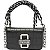 Bolsa Versace Jeans Couture Feminina Preta Coleção 2022 - Imagem 1