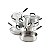 Conjunto de Panelas Kitchenaid 71017 em Aço Inoxidável Escovado - 10 Peças Indução - Imagem 1