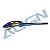 Fuselagem Modelo Tr700E com Design de Velocidade - Azul e Branco - Imagem 1