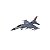 Avião FMS F-16 EDF 80mm Pronto para Voar - Modelo FMS135P - Imagem 1