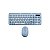 Conjunto Teclado e Mouse FTX GK02 Sem Fio - Português - Roxo - Imagem 1