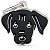 Placa de Identificação MyFamily Friends para Cão Labrador - Cor Preto - Imagem 1