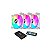 Kit de Ventoinha Cooler Aigo Darkflash CF8 Pro 3 em 1 com Controladora ARGB - Imagem 1