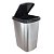 Lixeira Prática 9 Litros Metalizado Inox Click Label - Imagem 1