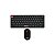 Teclado e Mouse Sem Fio Satellite AK-6011G Mini, Português, Preto - Imagem 1
