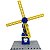Kit de Blocos de Construção de Engenharia Mecânica Moinho de Vento Wange - 1302 (50 Peças) - Imagem 1