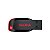 Pendrive Sandisk Cruzer Blade Z50 128GB - Preto/Vermelho - Imagem 1