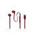 Fone de Ouvido JBL T310 USB-C - Vermelho - Imagem 1