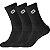 Meias Lotto Crew HO423/BL-WH (3 Pares) - Imagem 1