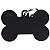 Placa de identificação MyFamily Osso XL MFXL05 - Preto - Imagem 1