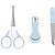 Kit de manicure com estojo azul Buba - 18093 - Imagem 1