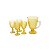 Jogo de 1 Jarra Com 4 Copas Amarelo - Imagem 1