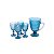 Jogo de 1 Jarra com 4 Copas Azul - Imagem 1