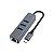Hub Adaptador USB-C RJ45 USB 3.0 4 Em 1 - Cinza - Imagem 1