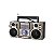 Rádio Portátil Megastar RX65BTD com SD/USB/Bluetooth - Preto/Dourado - Imagem 1