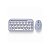 Teclado Sem Fio FTX FTXGK01 Bluetooth (Espanhol) + Mouse Lilás - Imagem 1