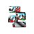 Adesivo para Nintendo Switch Mario Odyssey Cascade Kingdom 022354 com 3 Adesivos - Imagem 1