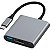 Hub USB-C 3.1 Satellite A-HUBC56 3 em 1 - Imagem 1