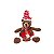 Urso de Natal Decorativo com Chapéu Vermelho e Cachecol 42CM - Imagem 1