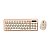 Teclado e Mouse Sem Fio FTX FTXGK02 - Dourado - Imagem 1