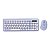 Teclado e Mouse Sem Fio FTX FTXGK02 - Lilás - Imagem 1