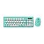 Teclado e Mouse Sem Fio FTX FTXGK02 - Verde - Imagem 1