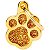 Placa de identificación MyFamily  Classic Pata GL02GOLD - Dorado - Imagem 1
