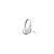 Fone de Ouvido JBL Tune T500 Pure Bass com Fio - Branco - Imagem 1
