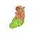 Pelúcia Capivara com Crocodilo K59752 23CM - Marrom - Imagem 1
